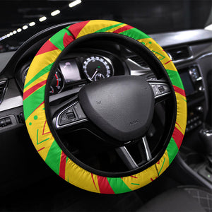 Mali Independence Day Steering Wheel Cover Traditional West African Cultural Pride Flag Colors