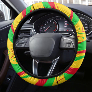 Mali Independence Day Steering Wheel Cover Traditional West African Cultural Pride Flag Colors