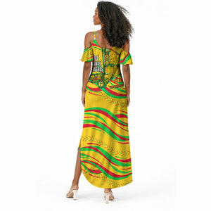 Mali Independence Day Summer Maxi Dress Traditional West African Cultural Pride Flag Colors