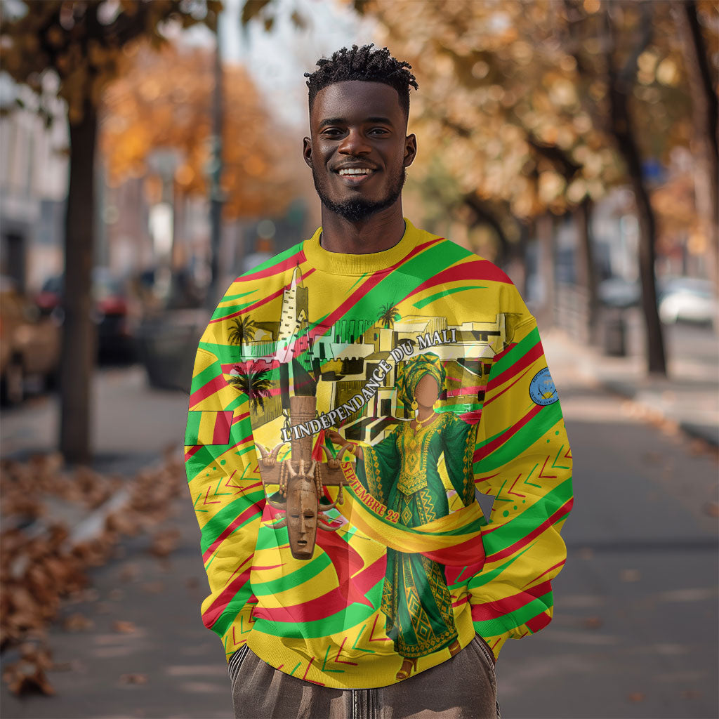 Mali Independence Day Sweatshirt Traditional West African Cultural Pride Flag Colors