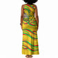 Mali Independence Day Tank Maxi Dress Traditional West African Cultural Pride Flag Colors