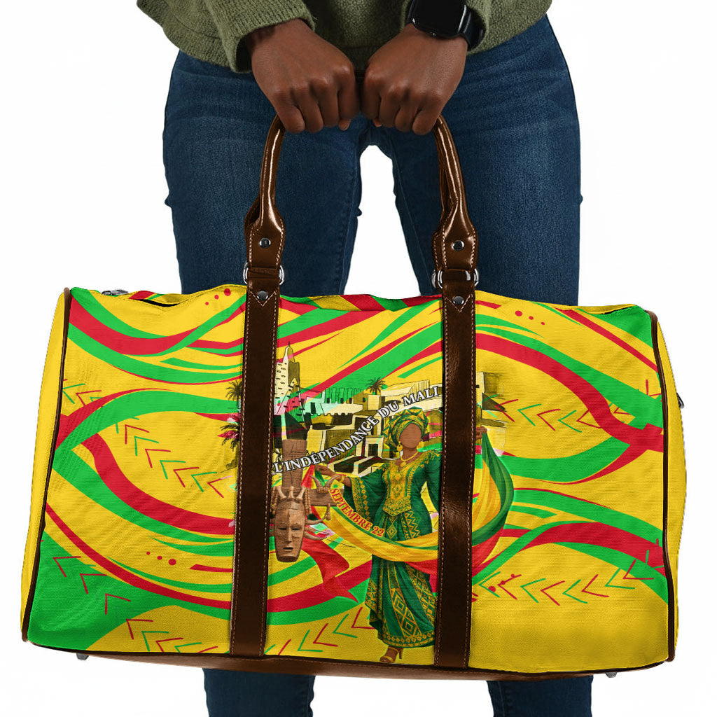 Mali Independence Day Travel Bag Traditional West African Cultural Pride Flag Colors