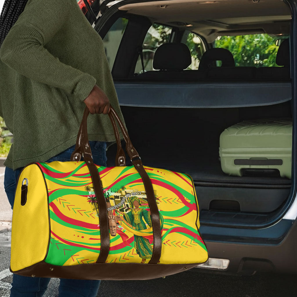 Mali Independence Day Travel Bag Traditional West African Cultural Pride Flag Colors
