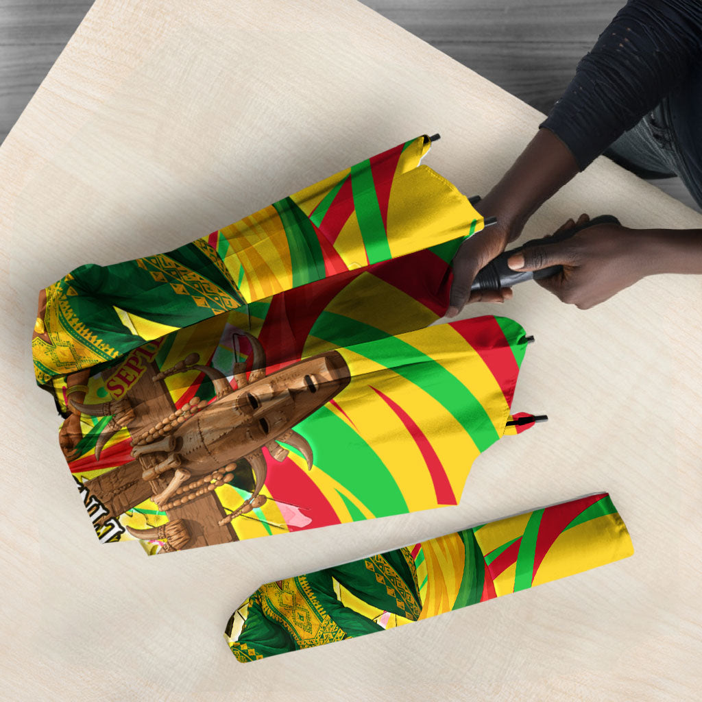 Mali Independence Day Umbrella Traditional West African Cultural Pride Flag Colors