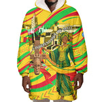 Mali Independence Day Wearable Blanket Hoodie Traditional West African Cultural Pride Flag Colors