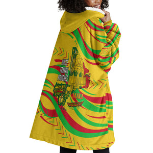 Mali Independence Day Wearable Blanket Hoodie Traditional West African Cultural Pride Flag Colors