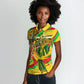 Mali Independence Day Women Polo Shirt Traditional West African Cultural Pride Flag Colors