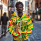 Mali Independence Day Zip Hoodie Traditional West African Cultural Pride Flag Colors