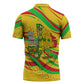 Mali Independence Day Zipper Polo Shirt Traditional West African Cultural Pride Flag Colors