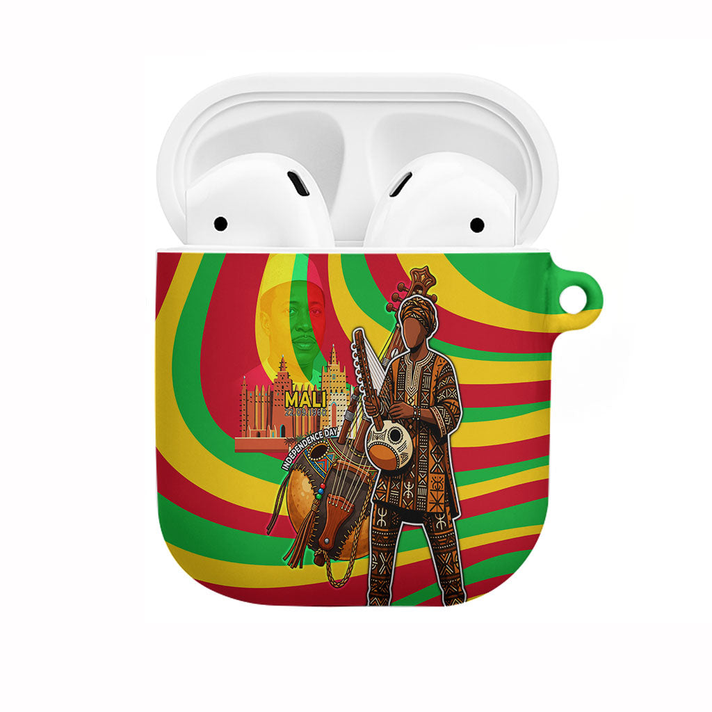 Mali Independence Day AirPods Case West African Kora Musician Cultural