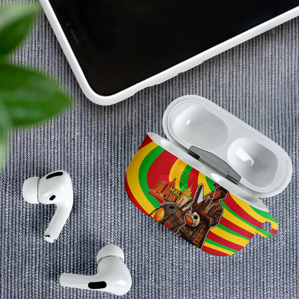 Mali Independence Day AirPods Case West African Kora Musician Cultural