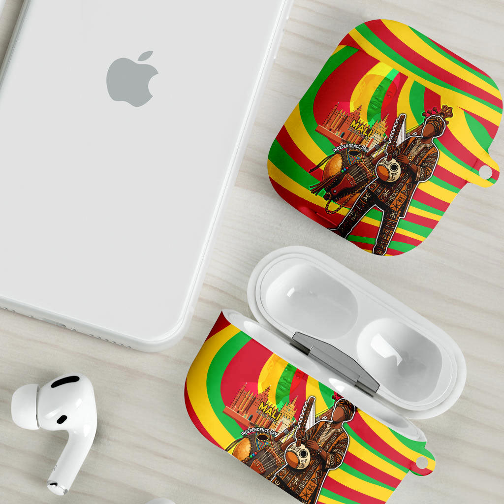 Mali Independence Day AirPods Case West African Kora Musician Cultural