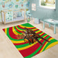 Mali Independence Day Area Rug West African Kora Musician Cultural