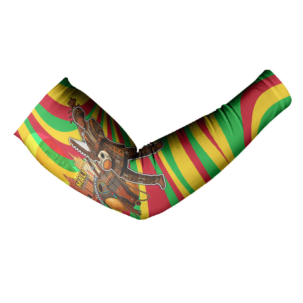Mali Independence Day Arm Sleeves West African Kora Musician Cultural