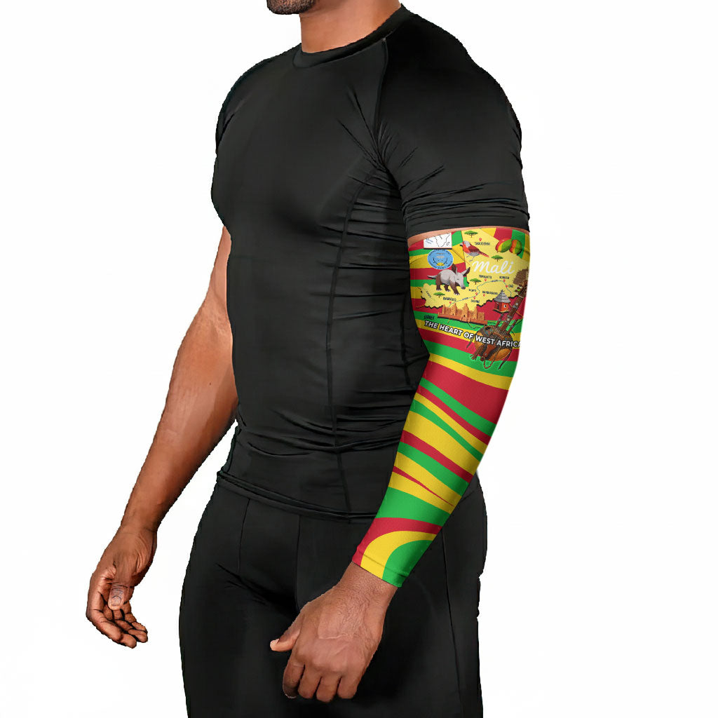 Mali Independence Day Arm Sleeves West African Kora Musician Cultural