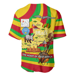 Mali Independence Day Baseball Jersey West African Kora Musician Cultural
