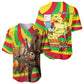 Mali Independence Day Baseball Jersey West African Kora Musician Cultural