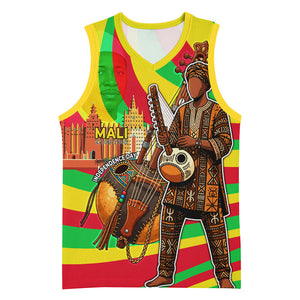Mali Independence Day Basketball Jersey West African Kora Musician Cultural