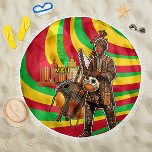 Mali Independence Day Beach Blanket West African Kora Musician Cultural