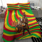 Mali Independence Day Bedding Set West African Kora Musician Cultural