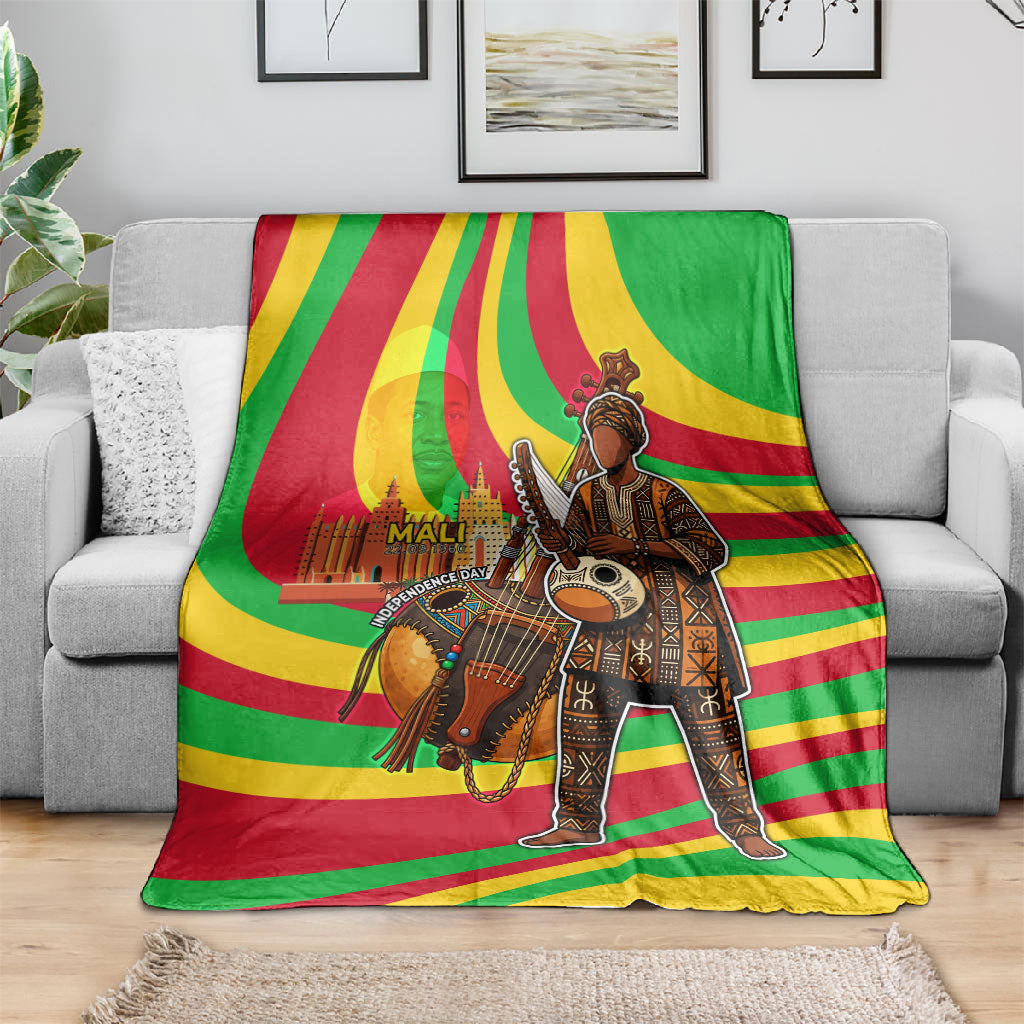 Mali Independence Day Blanket West African Kora Musician Cultural