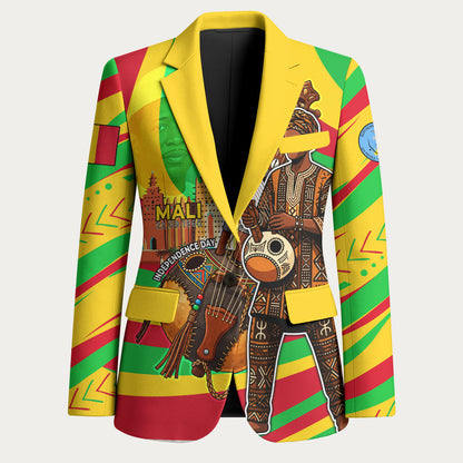 Mali Independence Day Blazer West African Kora Musician Cultural