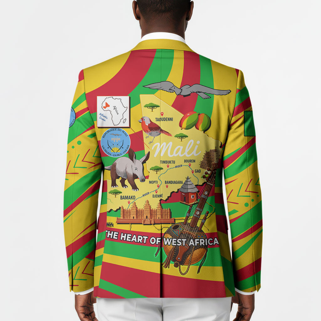 Mali Independence Day Blazer West African Kora Musician Cultural