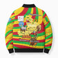 Mali Independence Day Bomber Puffer Jacket West African Kora Musician Cultural