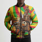 Mali Independence Day Bomber Puffer Jacket West African Kora Musician Cultural