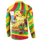 Mali Independence Day Button Sweatshirt West African Kora Musician Cultural