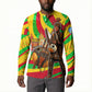 Mali Independence Day Button Sweatshirt West African Kora Musician Cultural