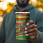 Mali Independence Day 4 in 1 Can Cooler Tumbler West African Kora Musician Cultural