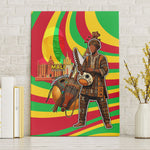 Mali Independence Day Canvas Wall Art West African Kora Musician Cultural