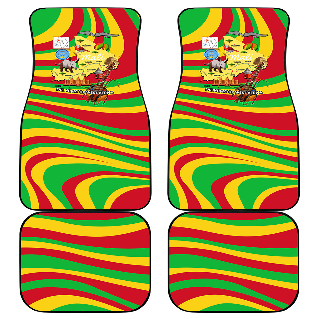 Mali Independence Day Car Mats West African Kora Musician Cultural
