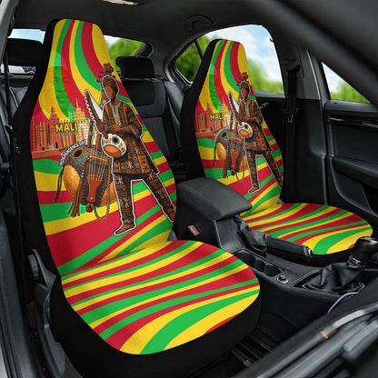 Mali Independence Day Car Seat Cover West African Kora Musician Cultural