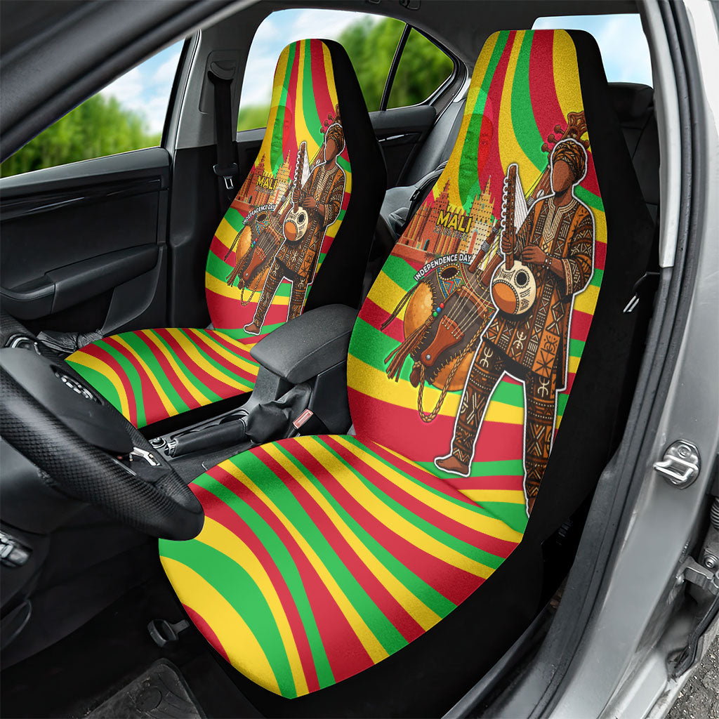 Mali Independence Day Car Seat Cover West African Kora Musician Cultural