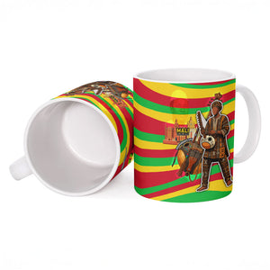 Mali Independence Day Ceramic Mug West African Kora Musician Cultural