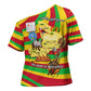 Mali Independence Day Cross Shoulder Shirt West African Kora Musician Cultural