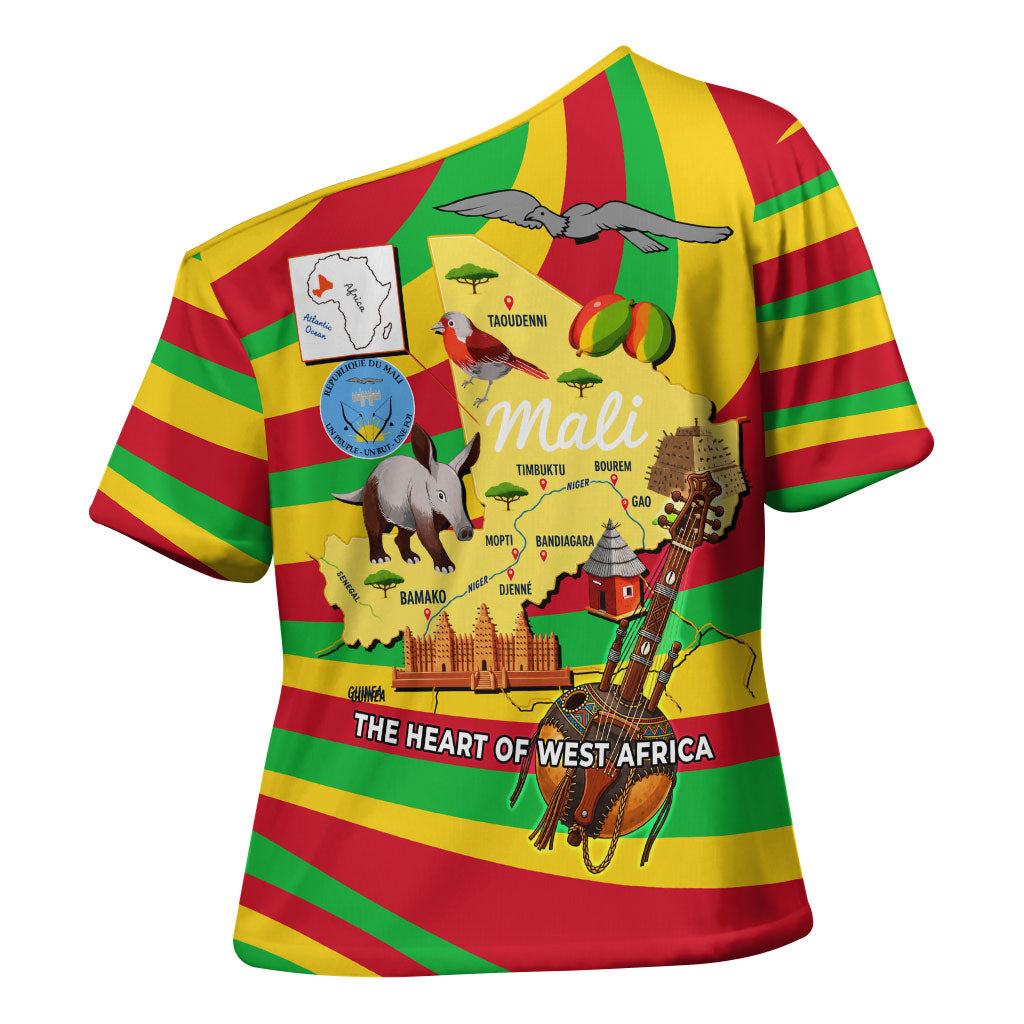 Mali Independence Day Cross Shoulder Shirt West African Kora Musician Cultural