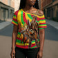 Mali Independence Day Cross Shoulder Shirt West African Kora Musician Cultural