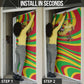 Mali Independence Day Door Cover West African Kora Musician Cultural
