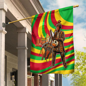 Mali Independence Day Garden Flag West African Kora Musician Cultural