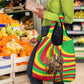 Mali Independence Day Grocery Bag West African Kora Musician Cultural