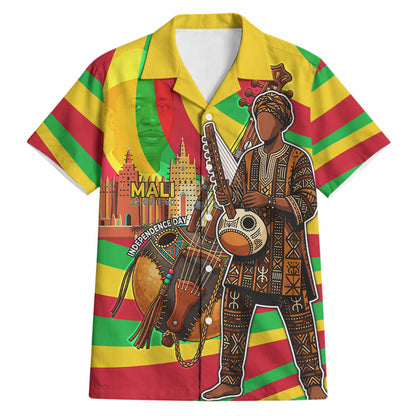 Mali Independence Day Hawaiian Shirt West African Kora Musician Cultural