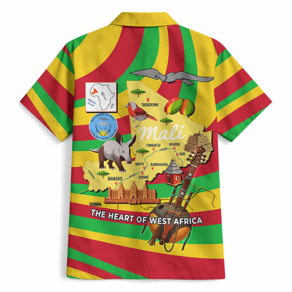 Mali Independence Day Hawaiian Shirt West African Kora Musician Cultural