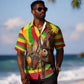 Mali Independence Day Hawaiian Shirt West African Kora Musician Cultural