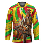 Mali Independence Day Hockey Jersey West African Kora Musician Cultural