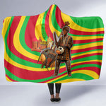 Mali Independence Day Hooded Blanket West African Kora Musician Cultural