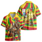 Mali Independence Day Kid Hawaiian Shirt West African Kora Musician Cultural