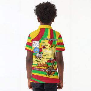 Mali Independence Day Kid Polo Shirt West African Kora Musician Cultural